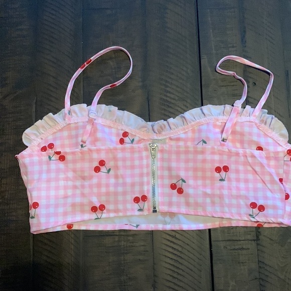 cherry gingham matching set - Picture 3 of 4